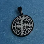 Stainless Steel St Benedict Medal Jesus Pendants for Women MenJewelry Medallion Catholic Exorcism Artifacts - Image 4