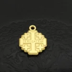 Mecrt Jerusalem Cross Retro Alloy Metal Religious Rosary Pendant Fashion Accessories Supply Jewelry - Image 6