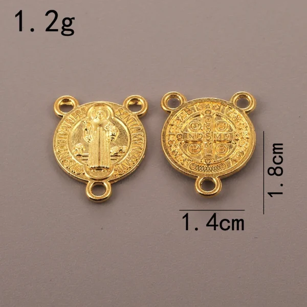 Catholic Commodity Accessories, Golden Triangle, Oval Tee Pendant, Retro Jewelry Pendant, Rosary Necklace Pendant.