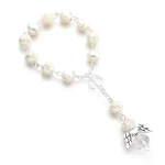 Angel Wing Bracelet Favor Acrylic Rosary Beads Mini Finger Rosaries for Baptism Favor Christening Favor Church Event - Image 2