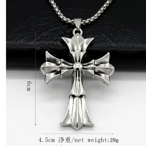 Mecrt Catholic Crucifix Beauty Necklace Keychain Pendant Fashionable Alloy Cross Shell Unisex Source Clothing Pendants C