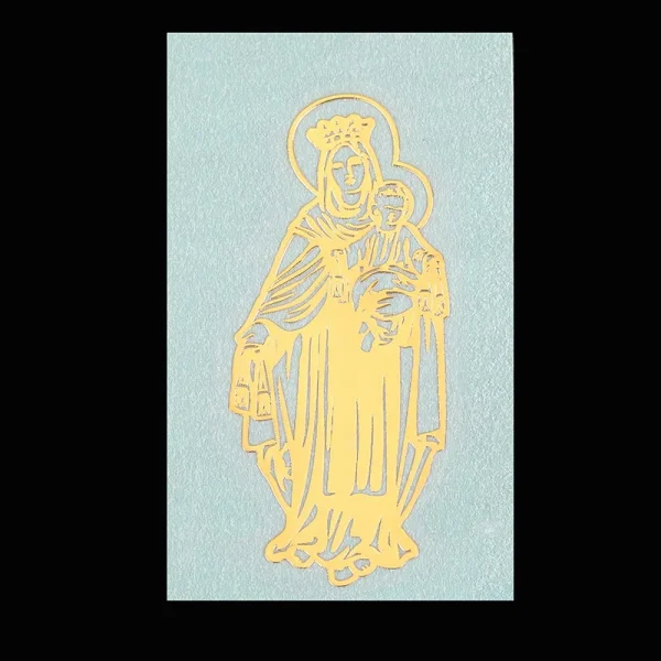 Metal Stickers Crafts Catholic Jesus Pattern Decoration Wallpaper Pure Copper Hollow Paste Mobile Phone Paste Adornment