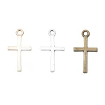 Retro Catholicism Religious Zinc Alloy Classic Charms for Making Cross Gift Couple Pendants Supplies Handmade Accessories