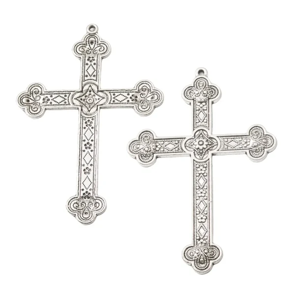 Retro Pattern Christian Jesus Cross Pendant Necklace for Men Women’s Prayer Faith Amulet Jewelry Accessories Creat