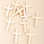 Mini Natural Wood Cross 4*3cm Handicraft Wooden Crosses Christian Rosary Jewelry Accessories DIY Jewelry Wholesale - Image 5