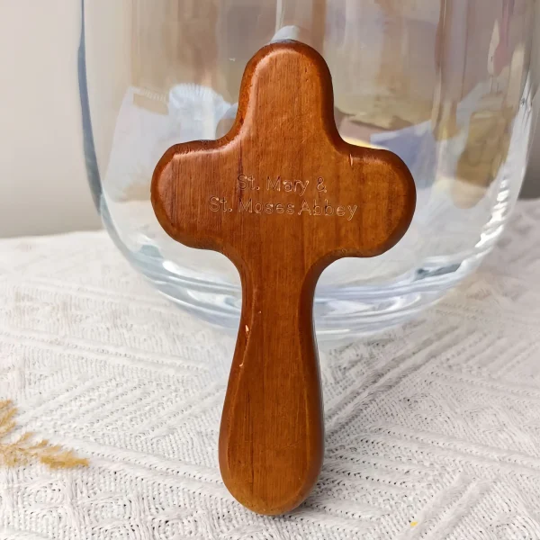 Catholic Wood Cross Crafts Christian Ornaments Solid Wooden Simple Home Office Log WoodCarving Wholesale of Church Praye