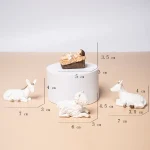 Mecrt Christmas Manger Group Decoration Soft Decoration Porch Home Window Decoration Resin Crafts - Image 2