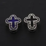Cross Knight Virgin Alloy Beaded Beads Collection Handmade DIY Bracelet Necklace Material Earrings Jewelry - Image 4