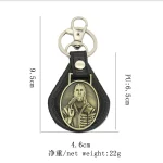 Wholesale Christian Keychain Catholic Church Holy Father Mother Jesus Promotional Keychains Accessory Custom Leather Ornament - Image 6