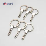 Alloy Head Sliding Car Keychain Metal Key Ring 4-Section Chain Key Holder Lightweight Promotion Gift Hanging Chain DIY Pendant - Image 5