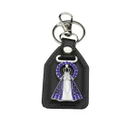 Catholic metal PU micro-inlaid enamel color keychain accessories pendant - Image 5
