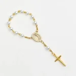 Mecrt Catholic Cross Rosary Bracelet 8mm Beads Rood Colorful Virgin Mary and Jesus Crucifix Ornaments for Wholesale - Image 6