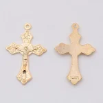 Mecrt Catholic Cross Pendant Zinc Alloy Colorful Jesus DIY Jewelry Accessories - Image 5