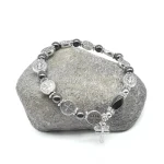 Catholic Rosary Beads Exorcism Bracelet St Benedict Women Bracelet Alloy Metal Metal Beads Hematite Bracelet - Image 3