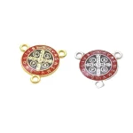 Three-hole Color Reversible Vintage Necklace Rosary Connector Accessories DIY Accessories for Catholic Churches