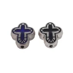 Cross Knight Virgin Alloy Beaded Beads Collection Handmade DIY Bracelet Necklace Material Earrings Jewelry - Image 5