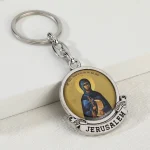 Hot Selling Catholic Zinc Alloy Keychain Gift Personalized Religious Virgin Sticker Pendant UV Lightweight Quality Metal - Image 6