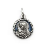 Mecrt Saint Mary Miraculous Medal Pendant Octangle Oval Round Silver Virgin Mary Medals Charms Pendants for Jewelry Accessories