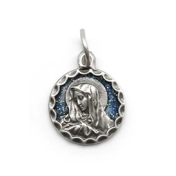 Mecrt Saint Mary Miraculous Medal Pendant Octangle Oval Round Silver Virgin Mary Medals Charms Pendants for Jewelry Acce