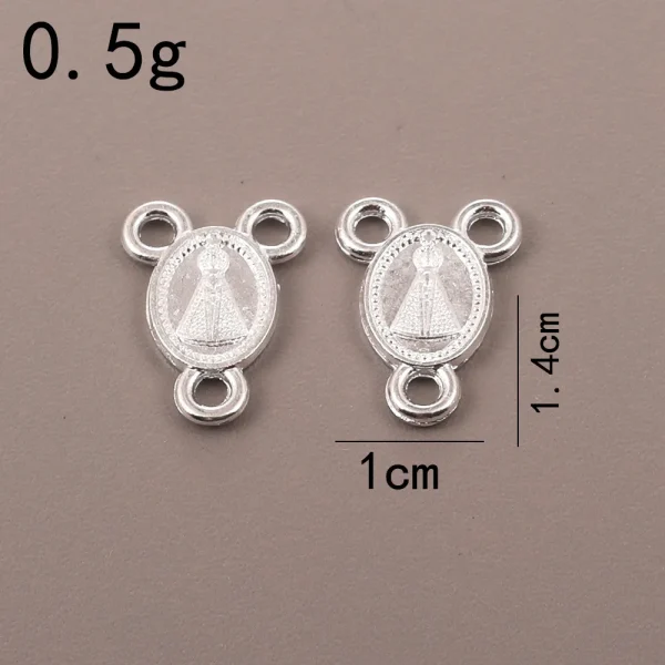Catholic Rosary Accessories Connector Cross Pendant, Vintage Metal Jewelry Pendant DIY Zinc Alloy Accessories Wholesale