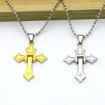 Personalized Creative Necklace Pendant Car Bag Keychain Cross Ornament Pendant - Image 3