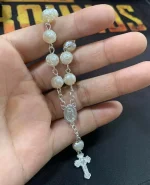 Catholic Bracelet Jewelry Holy Communion Baptism Gift Bead Rosary Charm Bracelet Mini Denary for New Born Baby - Image 3