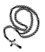 Catholic Rosary Hematite Holds a Prayer Bead Cross for Jesus Easter Day Christian Church Gifts