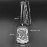 Mecrt Saint Michael Medallion Men's Protection Archangel Pendant Religious Necklace Archangel Religious Jewelry - Image 4