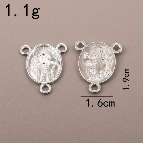 Catholic Rosary Accessories Connector Cross Pendant, Vintage Metal Jewelry Pendant DIY Zinc Alloy Accessories Wholesale
