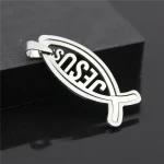 Christian Jesus Catholic Holy Father Stainless Steel Cross Fish Pendant Religious Unisex Gift Jewelry Accessories Wholesale - Image 4