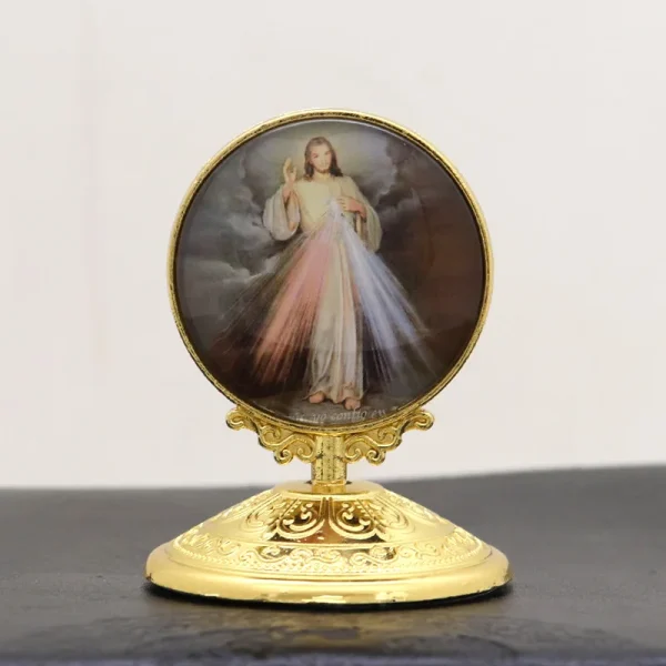 Christian Religion Decoration Alloy Angel Guadalupe Virgin Mary Catholic Jesus Heart Church Statue Home Decoration