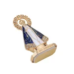 Mecrt Religious Ornament Desktop Decoration Gold Plated Nossa Senhora Aparecida Pin Our Lady Aparecida Nossa Senhora Aparecida - Image 5