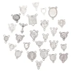 Catholic Rosary Accessories Connector Cross Pendant, Vintage Metal Jewelry Pendant DIY Zinc Alloy Accessories Wholesale - Image 5