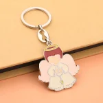 Foreign Trade Wholesale Metal Ornament Hanging Car Bag Keychain Doll-shaped Pendant Key Chain - Image 6