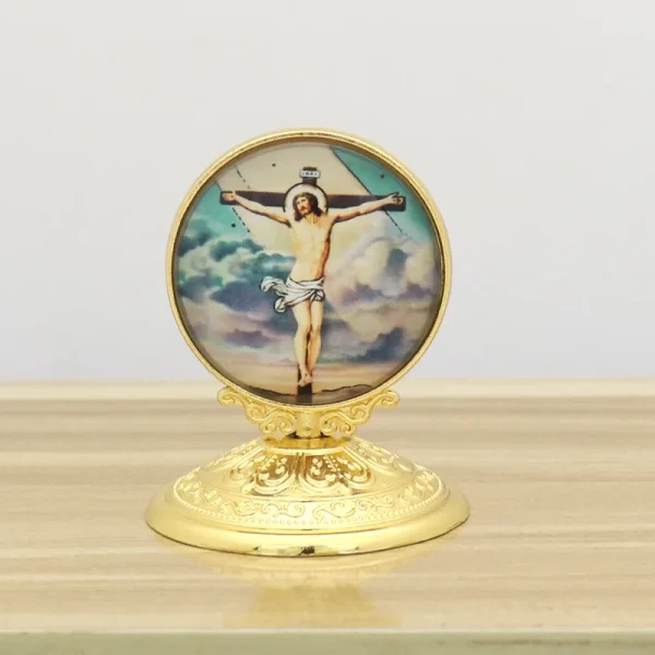 Christian Religion Decoration Alloy Angel Guadalupe Virgin Mary Catholic Jesus Heart Church Statue Home Decoration