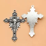 Sell Like Hot Cakes 4 Grams of Alloy Vintage Cross DIY Antique Silver Accessories Metal Jewelry Pendant - Image 5