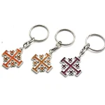 Mecrt Jerusalem Cross Keychain Pendant Religious Metal Accessory - Image 3