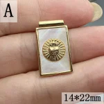 Women's Retro Religious Portrait Pendant 18K Gold DIY Jewelry Accessories Hot-Selling Cross-Border Necklace Pendants for Gift - Image 6