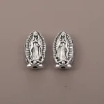 Alloy Virgin Beaded Father Faith Through Hole Accessories DIY Beaded Bracelet Material Accessories - Image 4