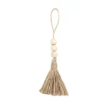 Hemp rope tassel European and American pastoral keychain decorative pendant retro decorative hanging ear factory direct sales - Image 3