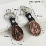 Religious Jewelry Wholesale Pu Car Pendants Keychains Russian Orthodox Church Supplies Metal Jewelry Pendants - Image 2