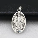 New Zinc Alloy Metal Jewelry Pendant Saint Mary Key Chain Pendant Vintage Necklace Tag - Image 6