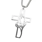 Cross-border Stainless Steel Prayer Hand Box Pendant Necklace for Unisex Sporty Fashion Personality Design Jewelry Accessories - Image 5