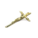 Mecrt 5.8*12cm Gold Plated Cross Jesus Religious Catholic Crucifix Pendant Christian Gifts - Image 2