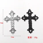 Religious Alloy Big Cross Pendant for Jewelry Making Customized Charms - Image 4