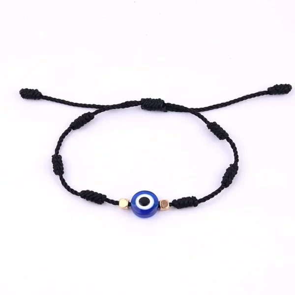 Explosive Devil’s Eye Bracelet Turkish Blue Eye Bracelet Adjustable Red Rope Braided Devil’s Eye Bracelet