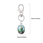 CatholicAlloy Religious Virgin Mary Small Keychain Pendant Metal Coin Holder Keychain - Image 5