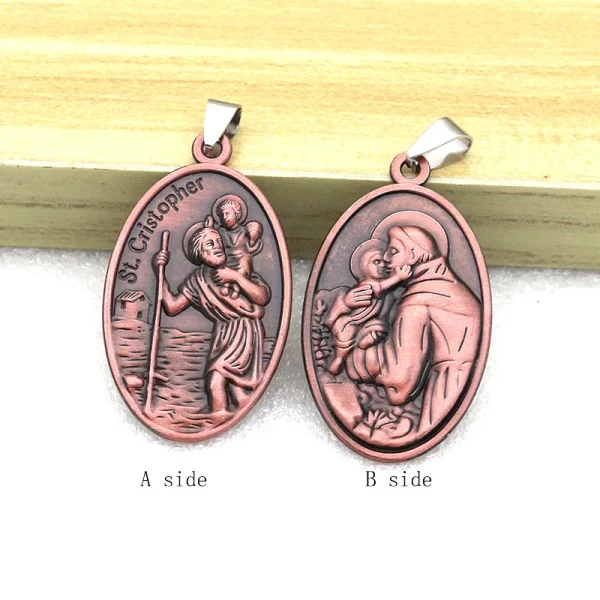 Mecrt Charm Pendants Vintage Oval Shape Metal the Father Pendant Charms for Jewelry Necklace Keychain Accessories Parts 