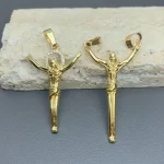 Wholesale Metal Crystal Zircon Holy Jesus Pendant Charms Jewelry Making DIY for Necklace Catholic 18k Gold Jewelry Accessories