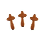 Natural Wooden Catholic Crosses Charm Crafts Pendant Easter Gift Prayer for Christianity Pine Wood Holding Prayer Sacred Objects - Image 6